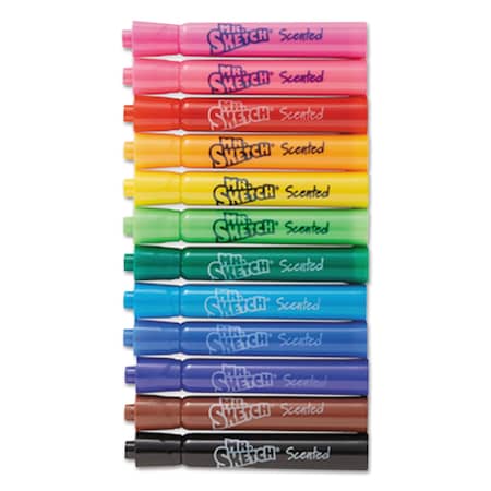 Mr. Sketch Scented Watercolor Marker Set, Broad Chisel Tip, 192 Assorted Colors 1905311